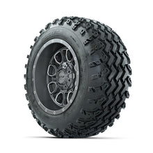 GTW Volt Gunmetal/Machined 12 in Wheels with 22x11.00-12 Rogue All Terrain Tires  Full Set