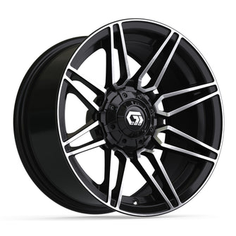 14" GTW Stealth Gloss Black with Machined Accents Wheel