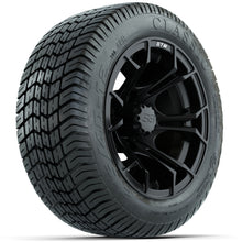 GTW Spyder Matte Black 12 in Wheels with 215/40-12 Excel Classic Street Tires  Full Set