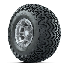 GTW Spyder Silver Brush 10 in Wheels with 22x11-10 Predator All Terrain Tires  Full Set