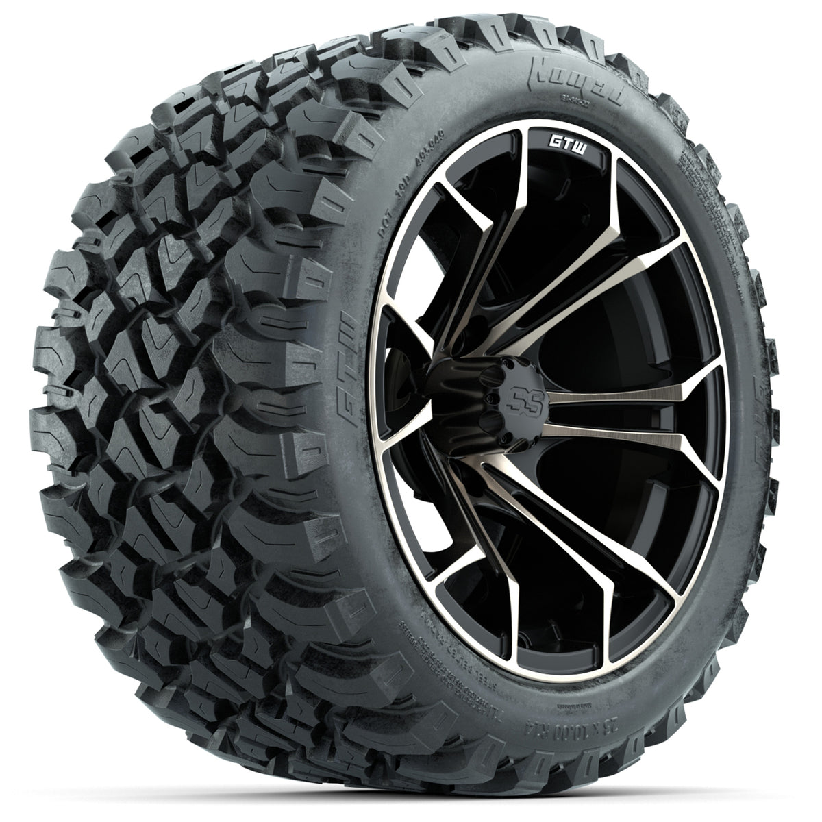 GTW Spyder Bronze/Matte Black 14 in Wheels with 23x10-14 GTW Nomad All-Terrain Tires  Full Set