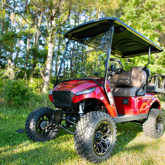 RedDot EZGO TXT Tinted 1/4" Folding Windshield with Rubber Trim for Storm Body Kits with 1ù Strut (Years 1994.5-Up)