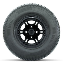 GTW Spyder Matte Black 10 in Wheels with 205/65-R10 Fusion SR Steel Belted Radial Tires  Full Set