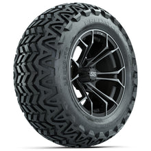 GTW Spyder Matte Grey 14 in Wheels with 23x10-14 GTW Predator All-Terrain Tires  Full Set