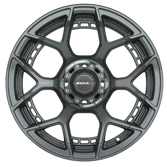 Set of (4) 15" MadJax Flow Form Evolution Gunmetal Wheels with GTW Fusion GTR Street Tires