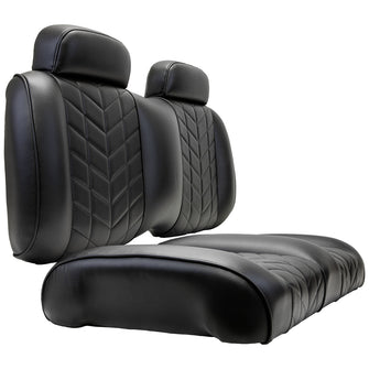 MadJax Aviator Club Car Precedent/Tempo/Onward Black Front Seat Cushions (Years 2012-Up)