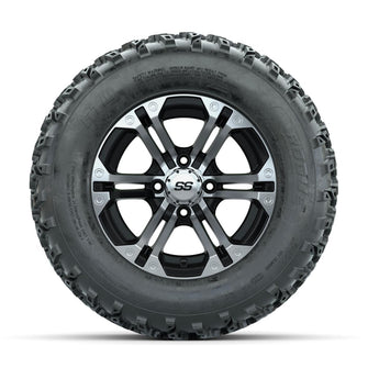 GTW Specter Machined/Black 12 in Wheels with 23x10.00-12 Rogue All Terrain Tires – Full Set