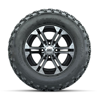 GTW Specter Machined/Black 12 in Wheels with 23x10.00-12 Rogue All Terrain Tires  Full Set