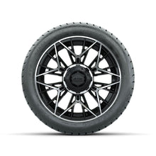 Set of (4) 14 in GTW® Stellar Machined & Black Wheels with 225/30-14 Mamba Street Tire