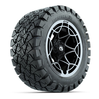 GTW Nexus Gloss Black 12 in Wheels with 22x10-12 Timberwolf All-Terrain Tires  Full Set