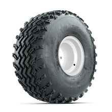 GTW Steel White 2:5 Offset 8 in Wheels with 22x11.00-8 Rogue All Terrain Tires  Full Set