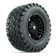 GTW® Stealth Gloss Black 12 in Wheels with 22x10-12 Timberwolf All-Terrain Tires – Full Set