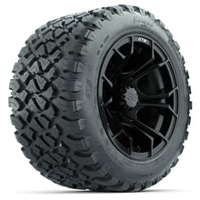 GTW Spyder Matte Black 12 in Wheels with 20x10-R12 GTW Nomad All-Terrain Tires  Full Set