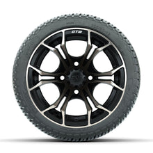 GTW Spyder Bronze/Matte Black 12 in Wheels with 205/30-12 Fusion Street Tires – Full Set