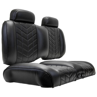 MadJax Aviator EZGO TXT/RXV & MadJax XSeries Black Front Seat Cushions with Thermaflex