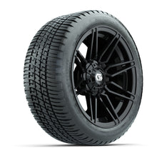 GTW Stealth Gloss Black 14 in Wheels with 205/30-14 Fusion Street Tires  Full Set