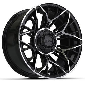 14″ GTW® Stellar Black with Machined Accents Wheel