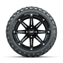 GTW Element Black 14 in Wheels with 23x10.00-14 Rogue All Terrain Tires  Full Set