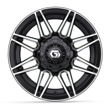 12″ GTW® Stealth Gloss Black with Machined Accents Wheel