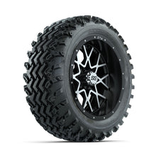 GTW Vortex Machined/Matte Black 14 in Wheels with 23x10.00-14 Rogue All Terrain Tires  Full Set