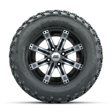 GTW Tempest Machined/Black 12 in Wheels with 23x10.00-12 Rogue All Terrain Tires – Full Set