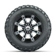 GTW Tempest Machined/Black 12 in Wheels with 23x10.00-12 Rogue All Terrain Tires  Full Set