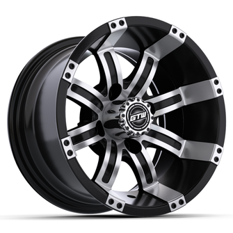 10" GTW Tempest Black with Machined Accents Wheel