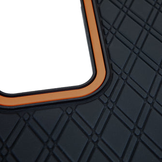 Xtreme Floor Mats for MadJax XSeries 2024-Up  Black/Vivid Orange Metallic