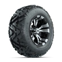 12ù GTW Vampire Black and Machined Wheels with 23ù Barrage Mud Tires  Set of 4