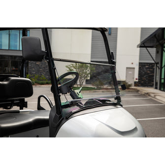 RedDot EZGO RXV Clear Folding Polycarbonate DOT Windshield with Rubber Trim (Years 2024-Up)