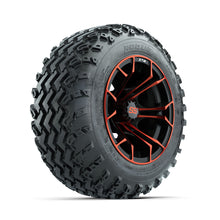 GTW Spyder Red/Black 12 in Wheels with 22x11.00-12 Rogue All Terrain Tires  Full Set