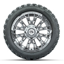 Set of (4) 14 in GTW Stellar Chrome Wheels with 23x10-R14 Nomad All-Terrain Tires