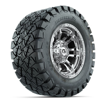 GTW Shogun Chrome 12 in Wheels with 22x10-12 Timberwolf All-Terrain Tires  Full Set