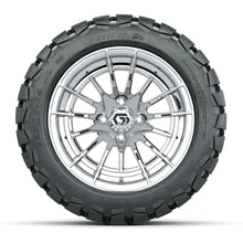 GTW Boost Chrome 14 in Wheels with 22x10-14 Timberwolf All-Terrain Tires  Full Set