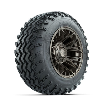 GTW Stellar Matte Bronze 12 in Wheels with 22x11.00-12 Rogue All Terrain Tires  Full Set