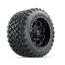 Set of (4) 12 in GTW® Volt Machined & Black Wheels with 22x11-R12 Nomad All-Terrain Tires PN# A19-807