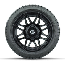 GTW Stealth Gloss Black 12 in Wheels with 215/35-12 Mamba Street Tires  Full Set