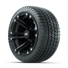 GTW Specter Matte Black 12 in Wheels with 205/30-12 Fusion Street Tires  Full Set