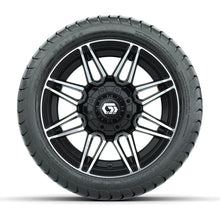 GTW Stealth Black/Machined 12 in Wheels with 215/35-12 Mamba Street Tires  Full Set