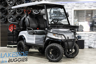 2024 EPIC E40L Silver  Lifted 4 Passenger Golf Cart PN# HP22060096