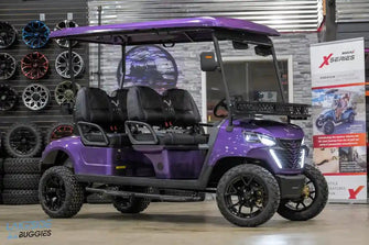 2025 VIBE EV - EV4F  Passion Purple 4 Forward Passenger Street Legal Golf Cart