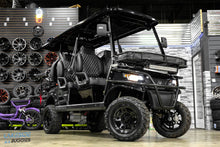 2024 EPIC Gloss Black  E60L  Custom Lifted 6 Passenger Golf Cart PN# -  EPIC Carts at LakesideBuggies.com