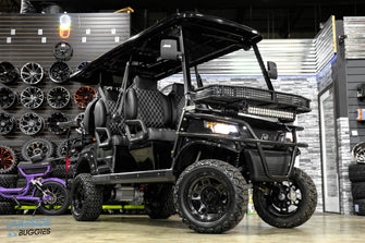 2024 EPIC Gloss Black  E60L  Custom Lifted 6 Passenger Golf Cart PN#