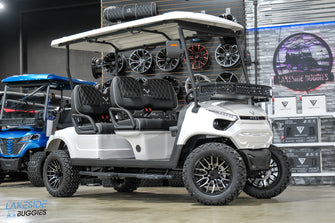 2025 VIBE EV - FLEX 4F  Pure White Metallic 4 Forward Passenger Street Legal Golf Cart