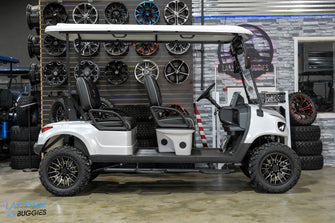 2025 VIBE EV - FLEX 4F  Pure White Metallic 4 Forward Passenger Street Legal Golf Cart