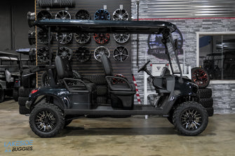 2025 VIBE EV - FLEX 4F  Black Onyx 4 Forward Passenger Street Legal Golf Cart