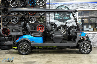 2024 Kodiak Apex Beachy Blue W/Nerf Bars 6 Passenger Lifted Golf Cart PN# 7V3KTC1DXPG000728