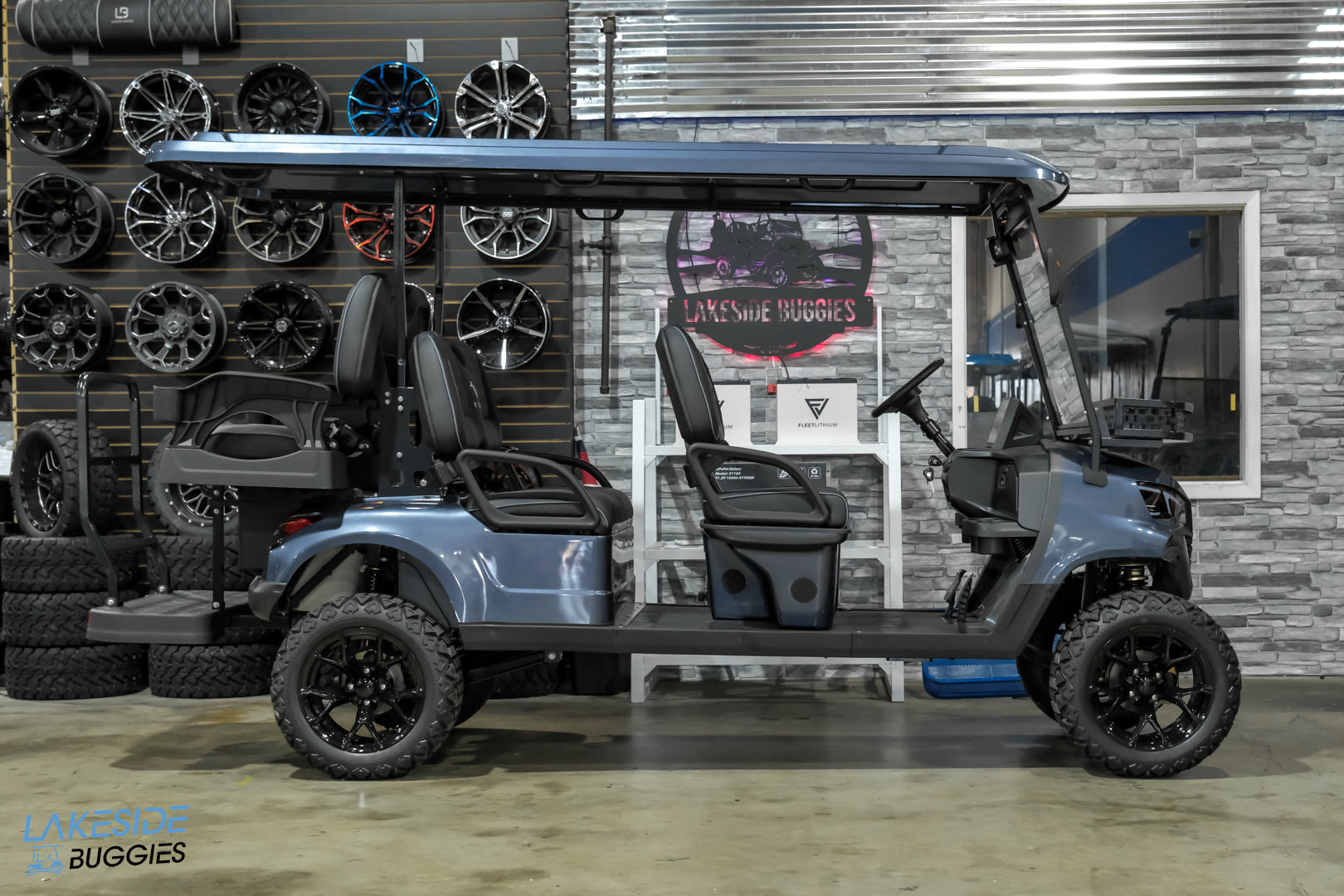 2025 VIBE EV - EV6  Charcoal 6 Passenger Street Legal Golf Cart -  Vibe EV at LakesideBuggies.com