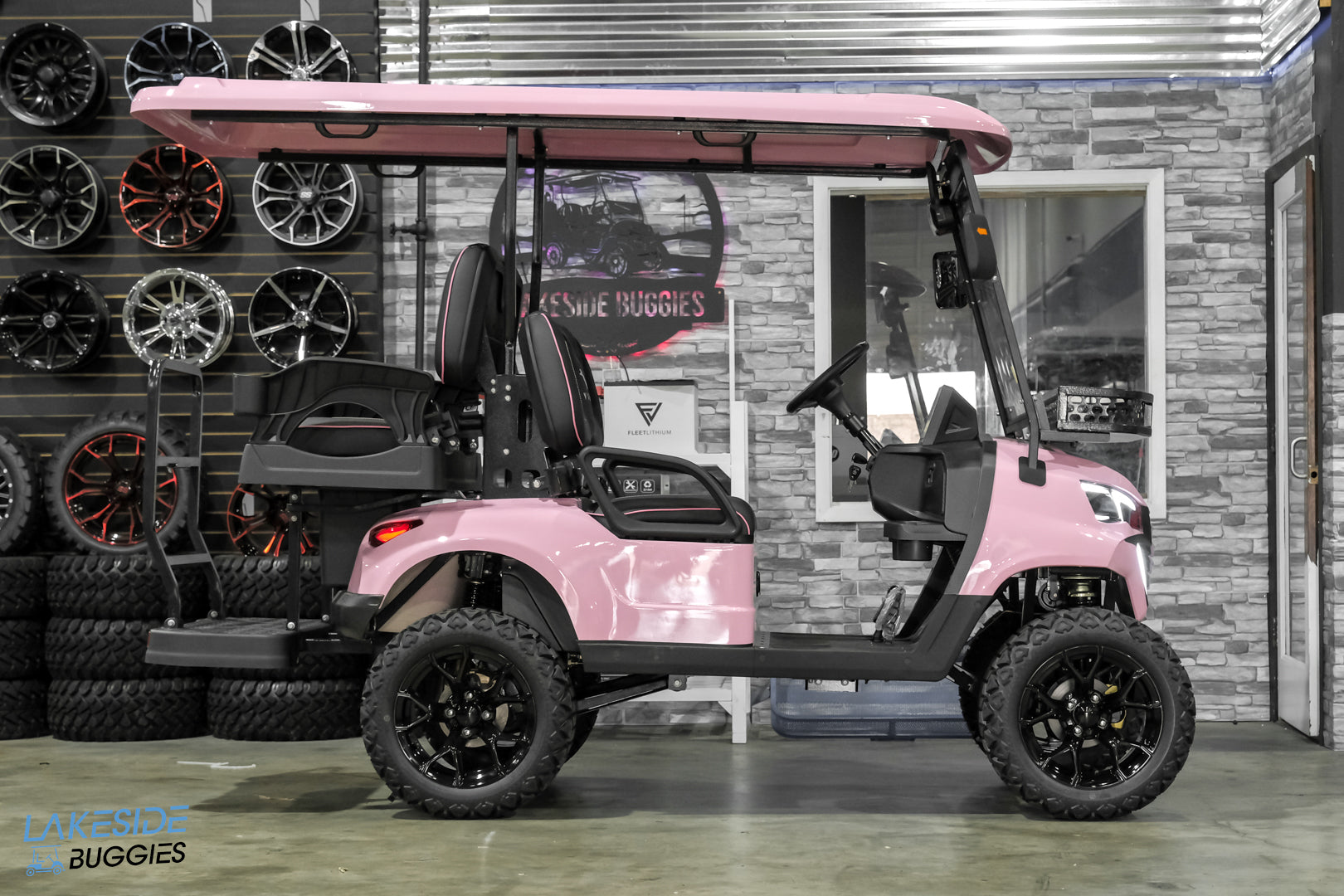 2025 VIBE EV - EV4  Awareness Pink 4 Passenger Street Legal Golf Cart -  Vibe EV at LakesideBuggies.com