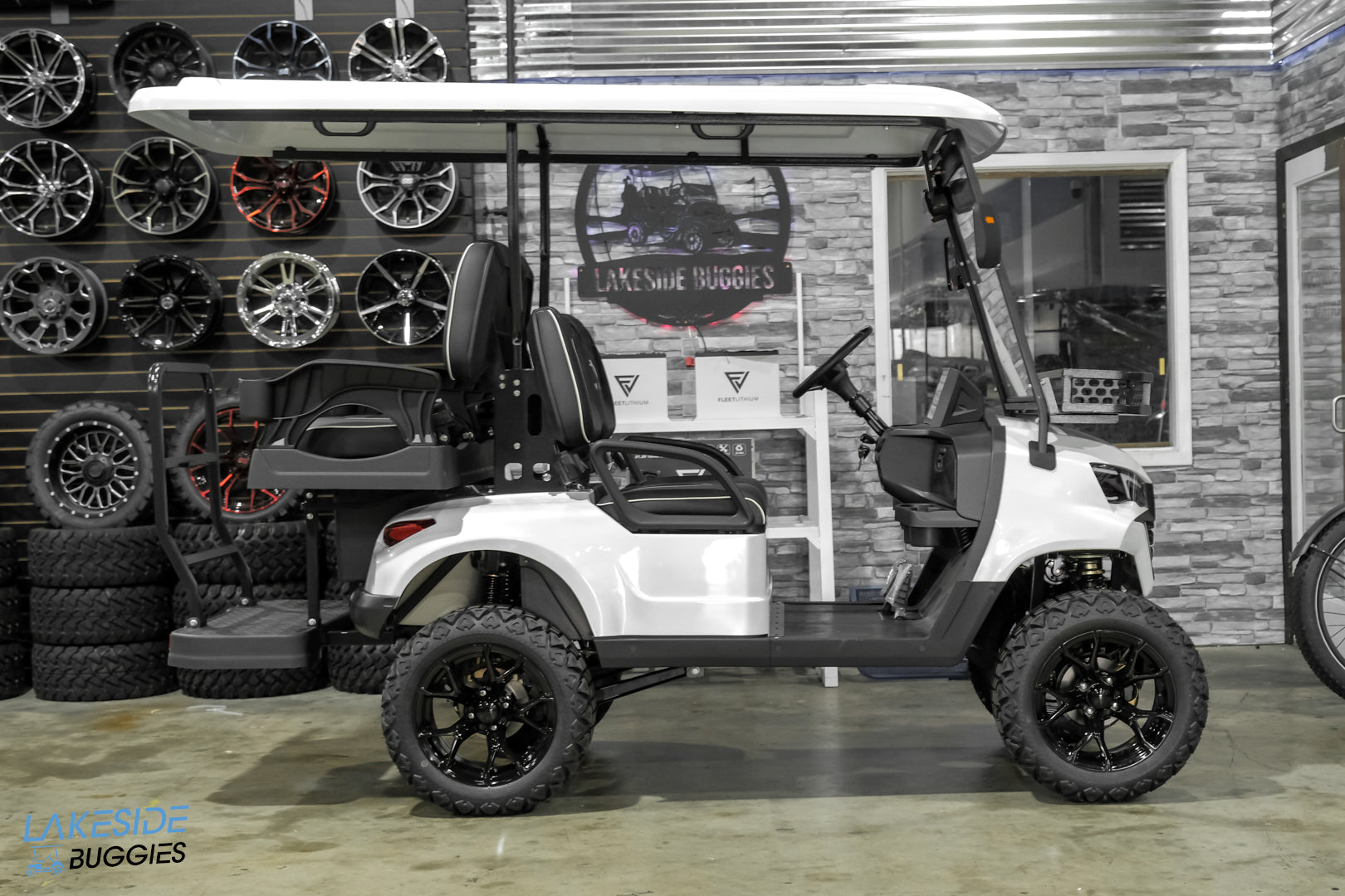 2025 VIBE EV - EV4  Pure White Metallic 4 Passenger Street Legal Golf Cart -  Vibe EV at LakesideBuggies.com